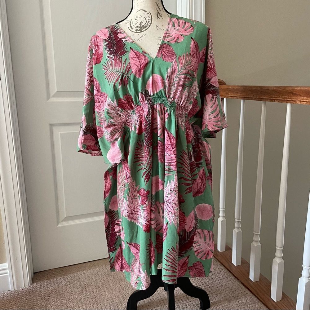 Entro Tropical Print Dress
